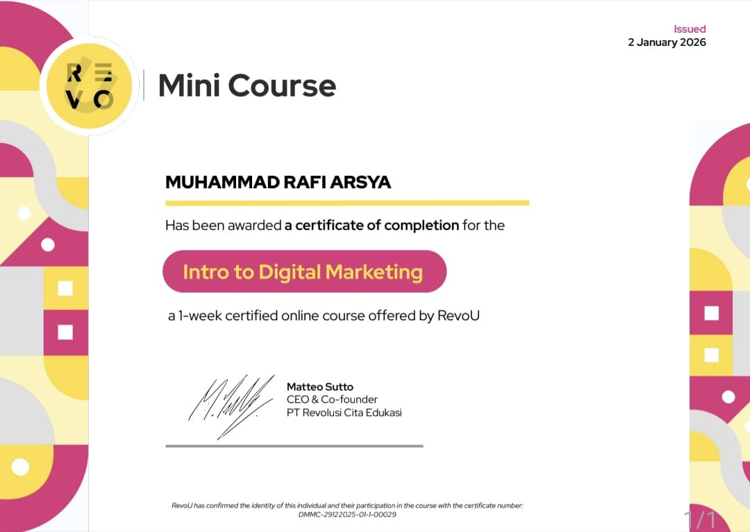 Intro to Digital Marketing