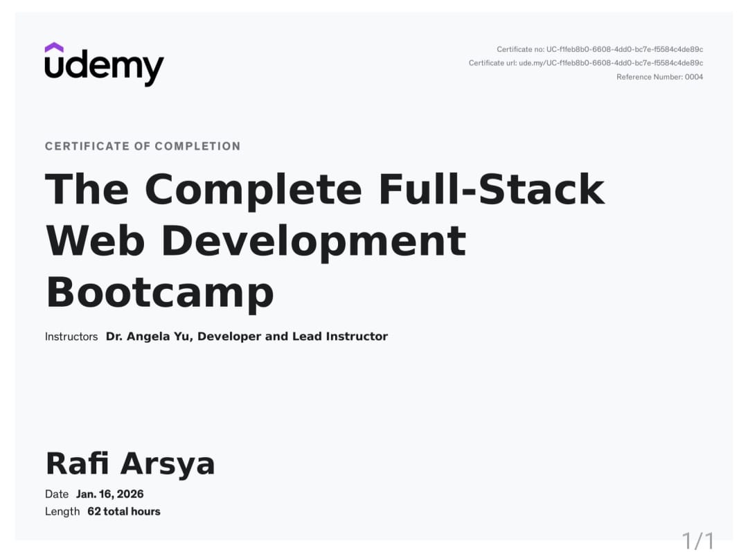 The Complete Full-Stack Web Development Bootcamp
