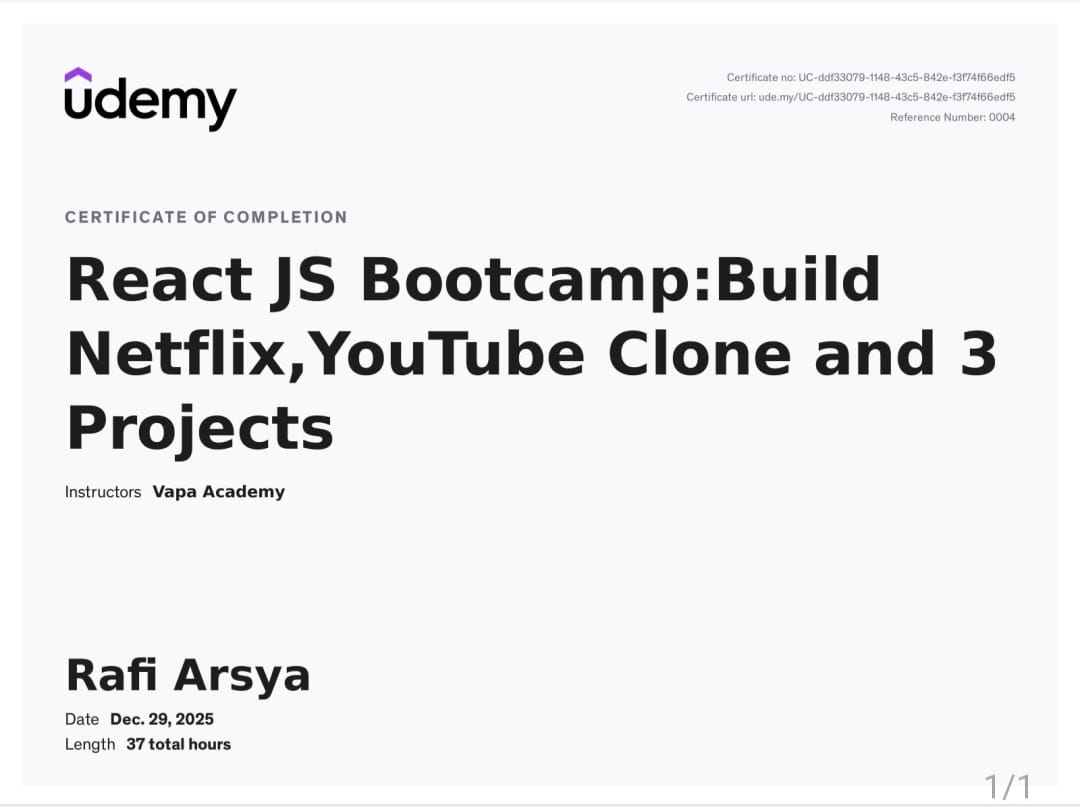 React JS Bootcamp