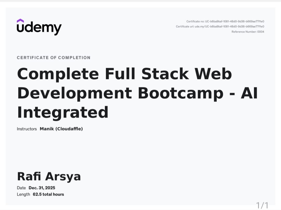 Complete Full Stack Web Development Bootcamp - AI Integrated